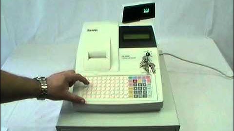 Sam4s Er 390M programming product names onto the flat keyboard