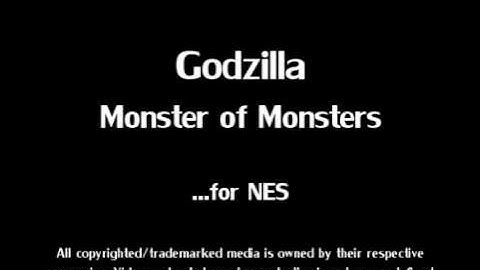 [Intro][NES] Godzilla - Monster of Monsters