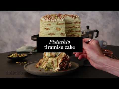 Pistachio tiramisu cake recipe | delicious. Australia