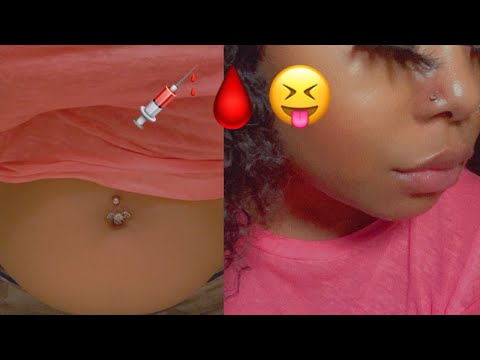 Getting Bellybutton Re-Pierced|Nose Piercing 💉
