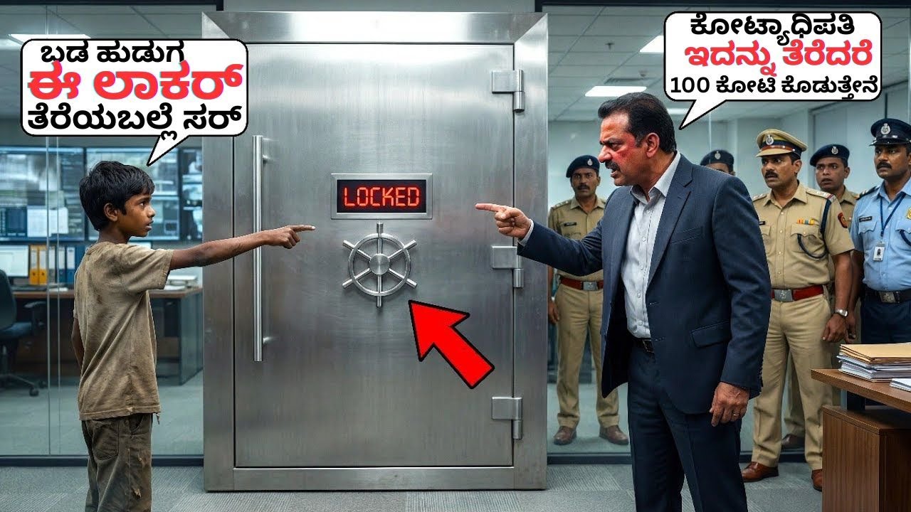 ಬಡಹುಡುಗ ನಾನು ಲಾಕರ್ ತೆಗೆಯಬಲ್ಲೆ ಎಂದಾಗ ನೀನು ತೆರೆದರೆ 100 ಕೋಟಿ ಕೊಡುತ್ತೇನೆ ಎಂದ ಕೋಟ್ಯಧಿಪತಿ !ನಂತರ ಏನಾಯ್ತು ?