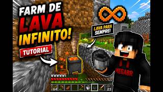 Minecraft o Melhor Farm de Lava - Simples e Eficiente e fácil