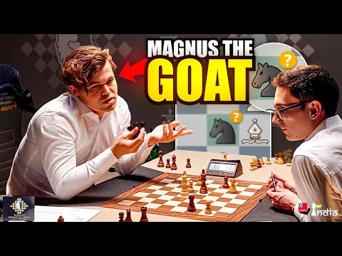 The reason why he is called the G.O.A.T | Magnus Carlsen vs Fabiano Caruana | Freestyle Chess 2024
