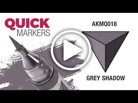 Video: AK Interactive Quick Marker AKMQ018 šedý stín (Grey Shadow)