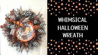 WHIMSICAL HALLOWEEN WREATH | USING RUFFLE METHOD