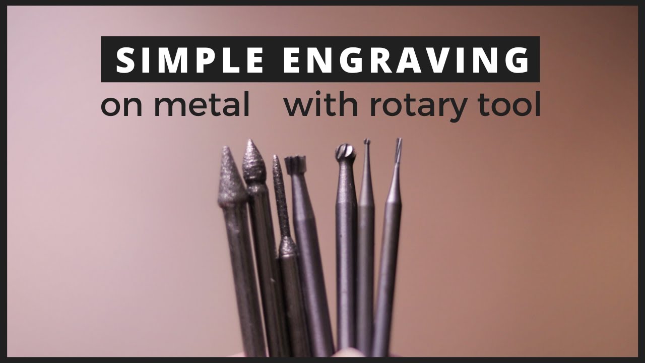 How To Engrave Metal With A Dremel Or ANY Rotary Tool