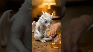 Barfak Dragon Tastes Honey for the First Time #cutedragon #dragonshorts #tinydragon