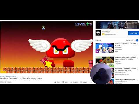Level UP: Team Mario vs Giant Fire Paragoomba reaction video