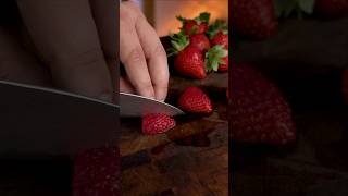 You need to cut strawberries like this!