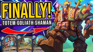 NEW BEST SHAMAN DECK!? - Mega Totem Shaman - Scholomance Academy - Hearthstone