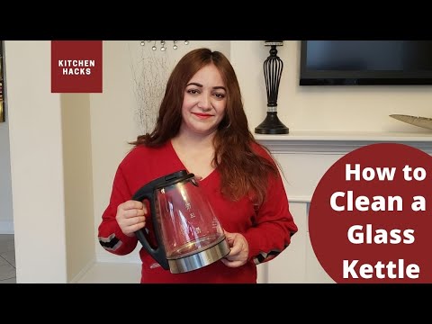 how to clean a glass kettle - useful kitchen tips -  گلاس کیتلی کو کیسے صاف کریں