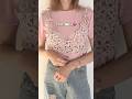 お花のモチーフビスチェ🌸編み方公開中🧶#かぎ針編み#手編み#crochet