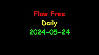 Mobile Games | Flow Free | Daily Puzzles | 2024-05-24 screenshot 4