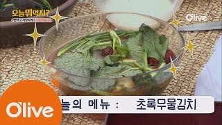 What Shall We Eat Today? 오늘뭐먹지? 레시피 초록무 물김치 161117 EP.205