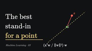 Projecting a Point onto a Line | Machine Learning 03