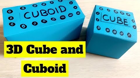 3D Cube and Cuboid making #3dcube #3dcuboid #cube #cuboid #3dshapes