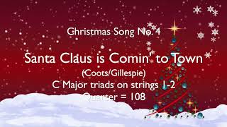 Video thumbnail of "Santa Claus is Comin' to Town (C Major)"