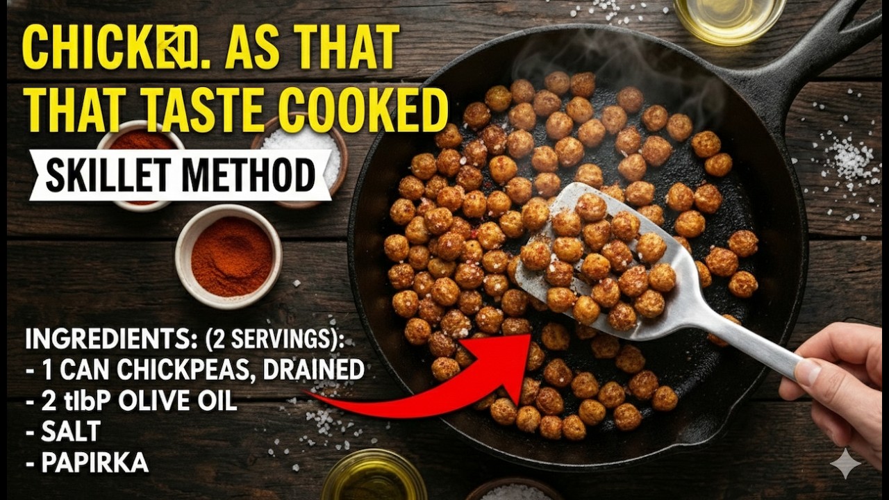 Chickpeas That Taste Cooked (Skillet Method)