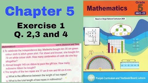 Class 5 Math | Chapter 5 Exercise 1 | Q 2,3 and 4 | Distance add and subt | Ilmi darasgah