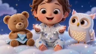 Baby Sleep Song 🌙 | Cute Cartoon Rhyme with Owl & Teddy 🧸 screenshot 1