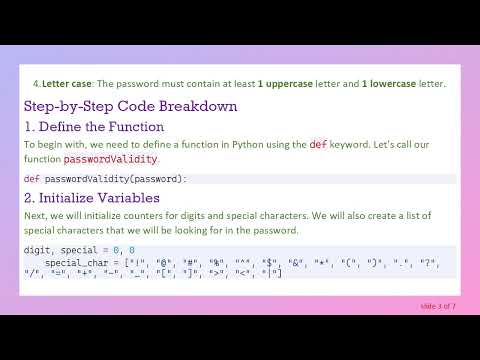 How to Validate Passwords in Python with a Custom Function def