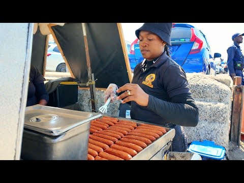 Jamaican Street Food Queen The BEST HOT DOGS in Downtown Kingston