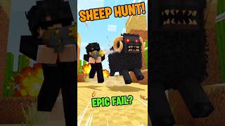hunting a black sheep#minecraft #shorts #ytshorts #funny