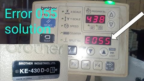 Brother button attach ( KE-430D-0 ) Error 055 Solution