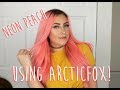 Neon Peach Hair Using Arcticfox!