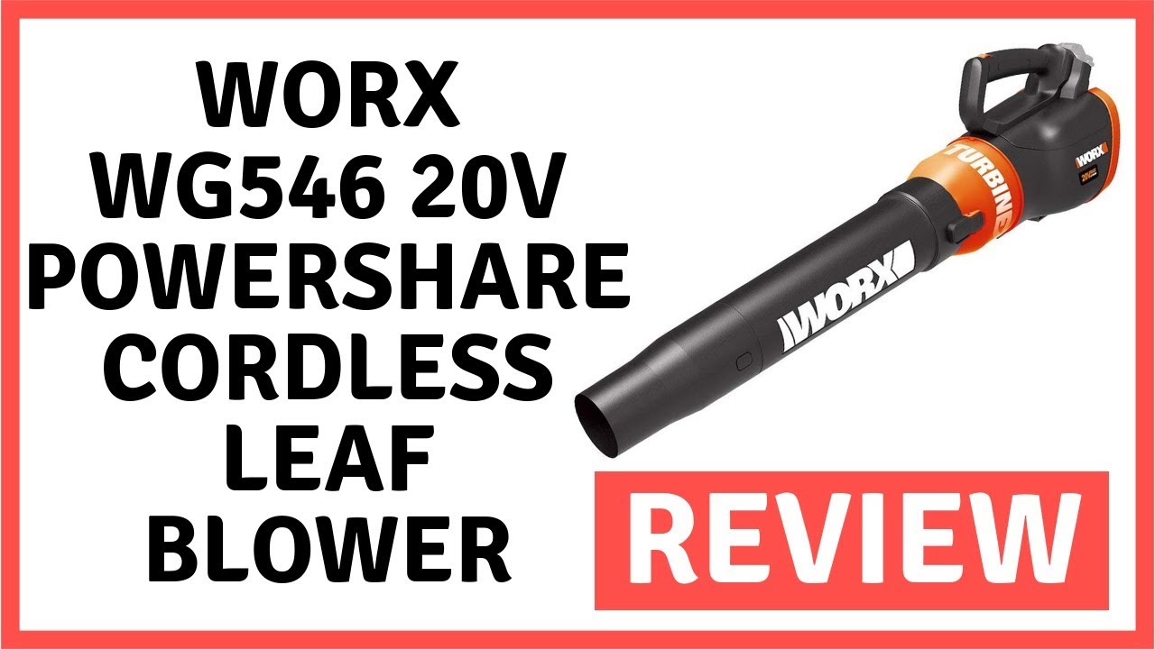 Worx WG546 Turbine 20V PowerShare 2 Speed Cordless Battery Powered Leaf Blower - Review