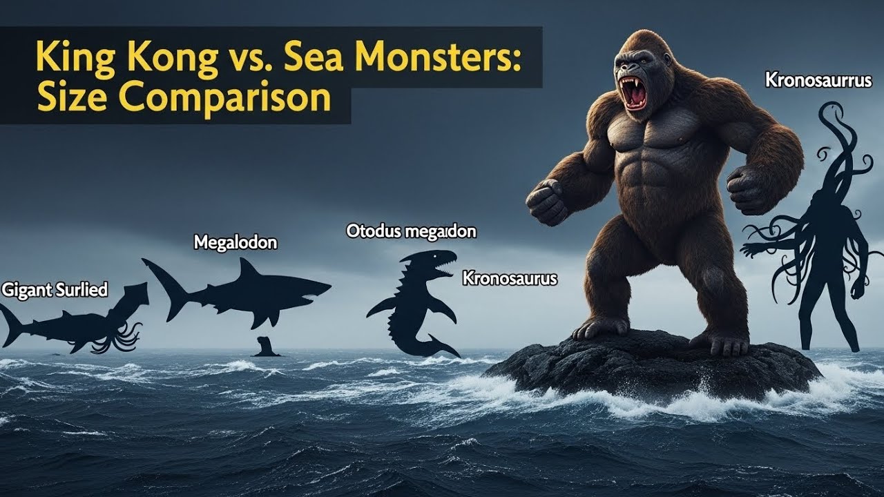 𝗞𝗶𝗻𝗴 𝗞𝗼𝗻𝗴 𝗩𝗦 𝗦𝗲𝗮 𝗠𝗼𝗻𝘀𝘁𝗲𝗿𝘀 | 𝟯𝗗 𝗠𝗼𝗻𝘀𝘁𝗲𝗿𝘀 𝗦𝗶𝘇𝗲 𝗖𝗼𝗺𝗽𝗮𝗿𝗶𝘀𝗼𝗻 𝟮𝟬𝟮𝟱