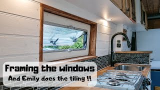 How to frame your campervan windows... and some pretty neat tiling!