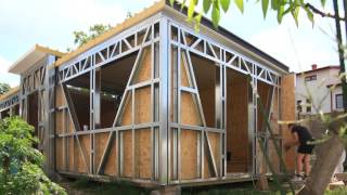 Make(you)r(own)Space - eco-building construction timelapse