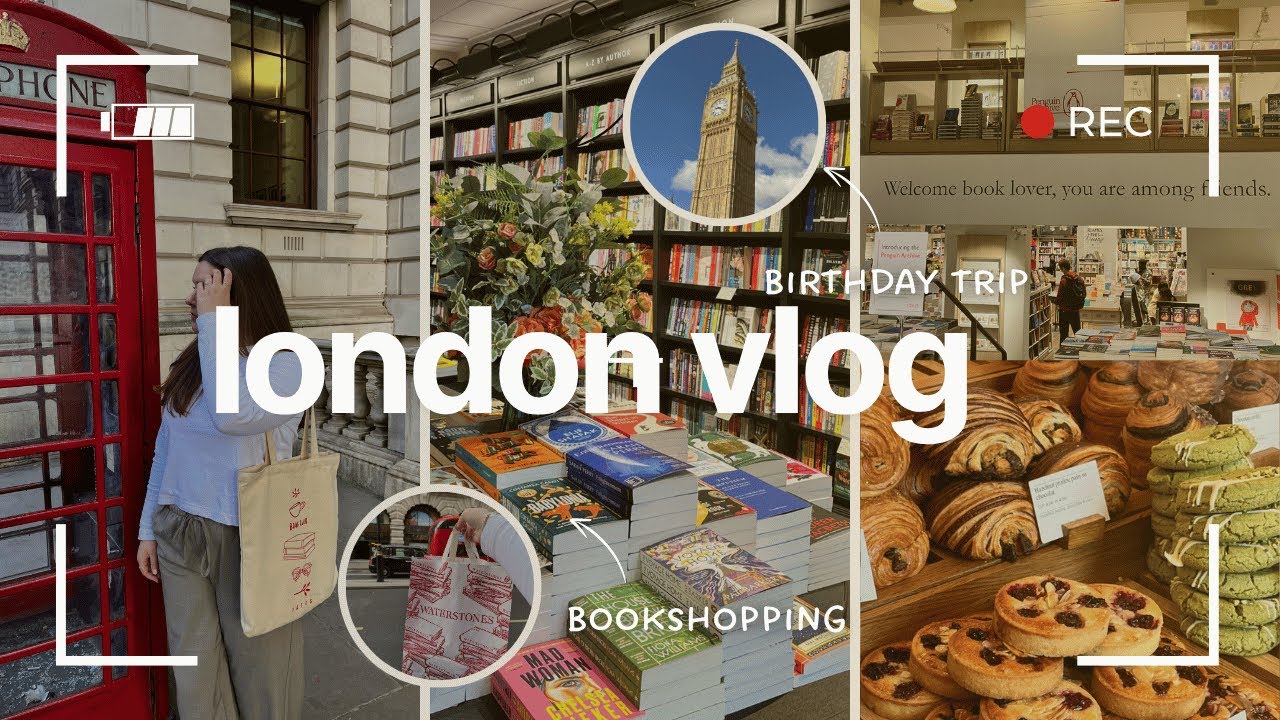 London vlog ✈️ | Komm mit mir Bücher shoppen – Birthday Edition 📚🎉