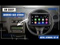 How to remove original stereo and install android car stereo in vw caddy  dab radio aerial