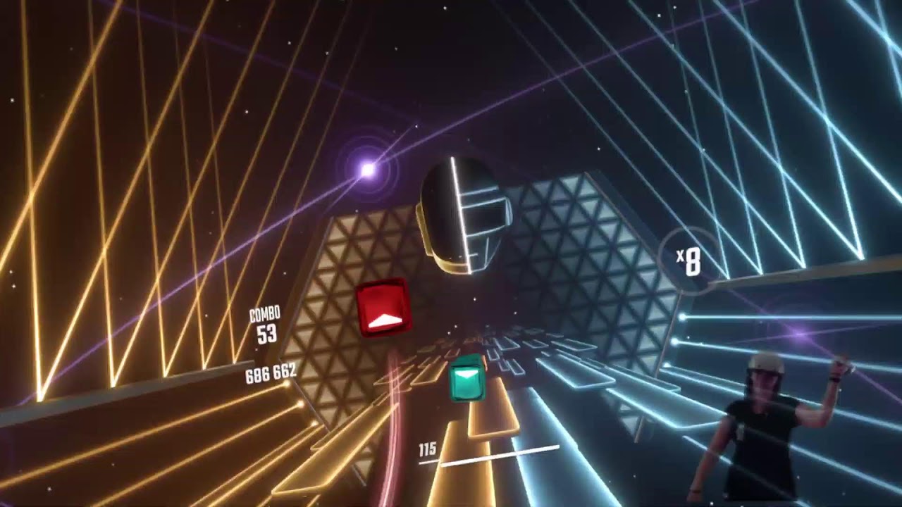 Fun game Beat Saber PSVR2