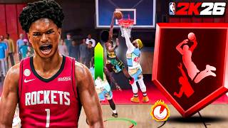 This "OPTIMIZED" AMEN THOMPSON BUILD is a 2-WAY SLASHING MENACE in RANDOM REC on NBA 2K26!