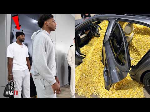 Zion Williamson Reacts To Pelicans Rookie Malik Dia's Car Getting Popcorned! 🍿