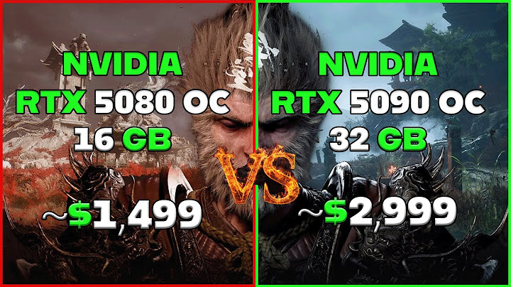 RTX 5080 OC vs RTX 5090 OC - 5 games 4K