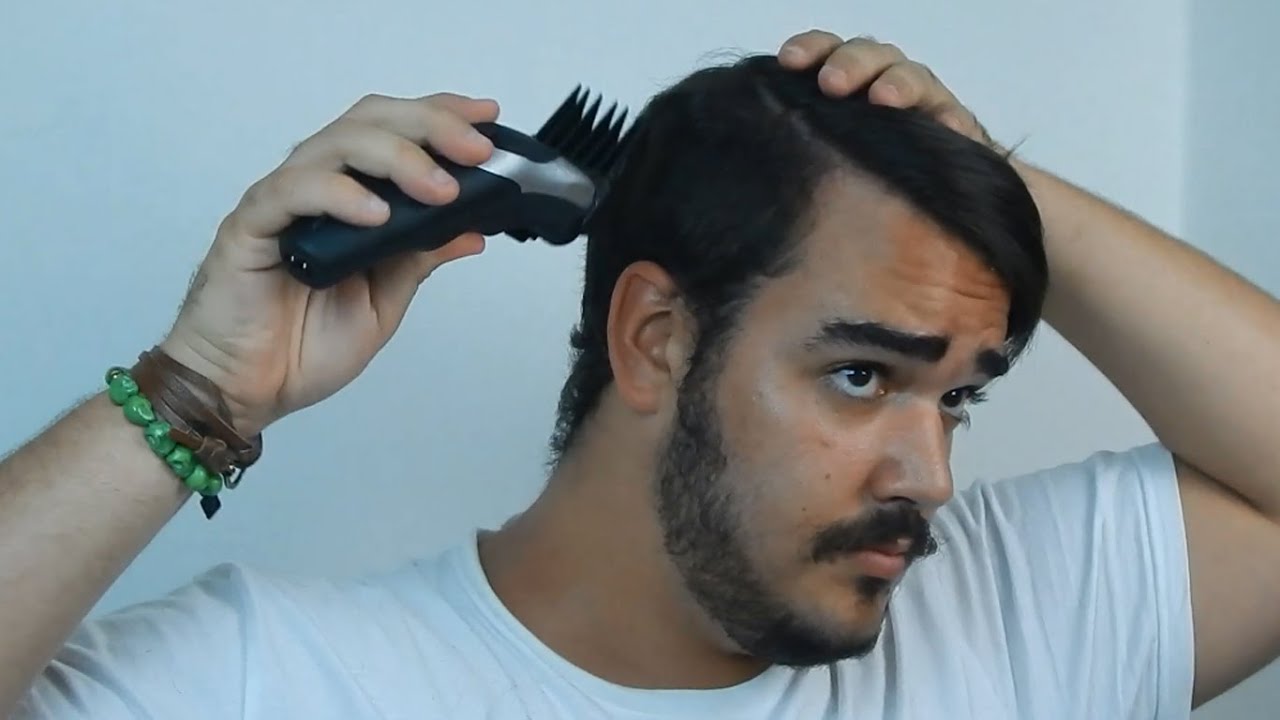 cortar o proprio cabelo masculino