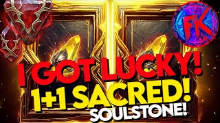 1+1 Sacred Shard! I Maxed My First Faction Guardian! Soulstone Chase! | Raid: Shadow Legends