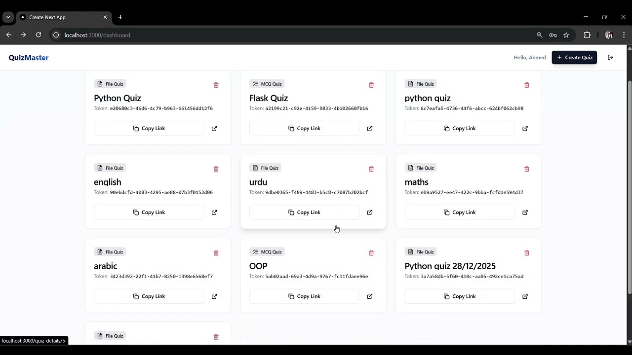 How to Make a Quiz Management System | Full Stack Project
