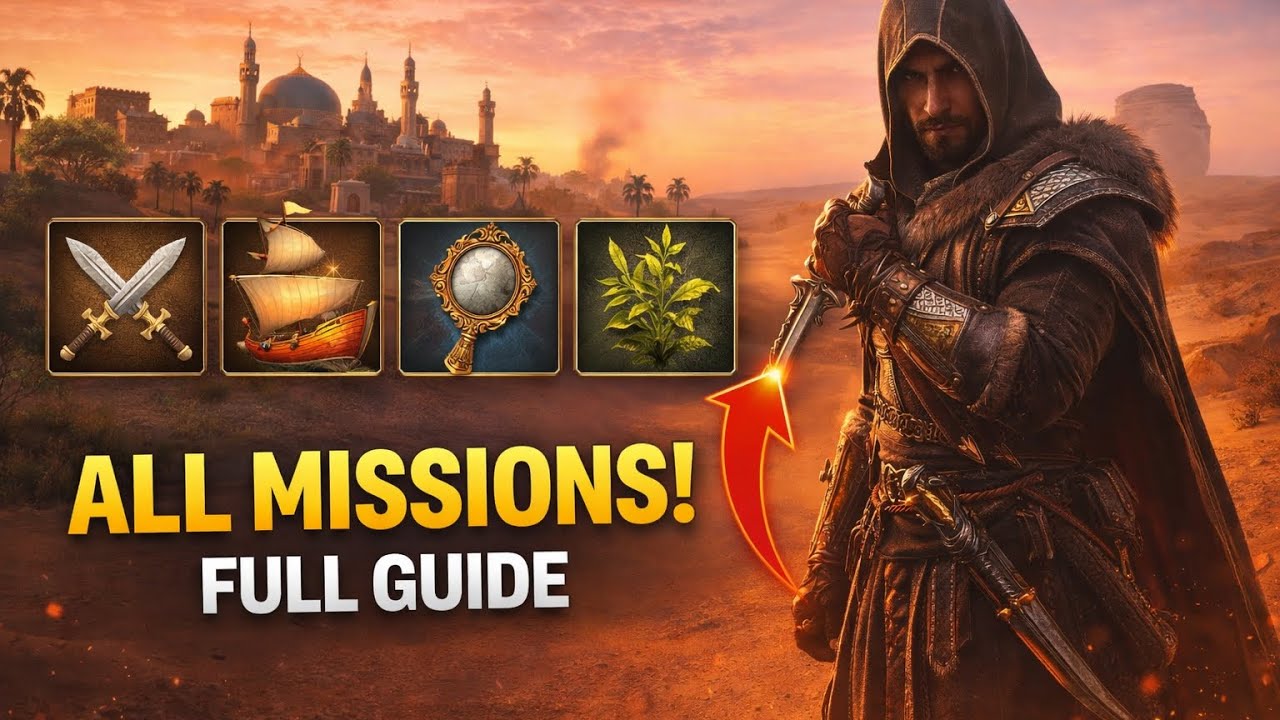 AC Mirage All Main Missions Walkthrough  | Weapon Dealer to The Botanist (Full Guide)