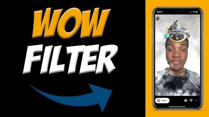 How To Get The WOW Find Your Character Instagram Filter 📸| World of Warcraft Filter