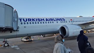 Turkish Airlines Boeing 737-8 Max From Birmingham Airport To Istanbul Airport Turkiye 2025