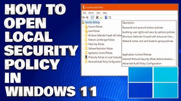 How To Open Local Security Policy (Gpedit.msc) in Windows 11/10 [Guide]
