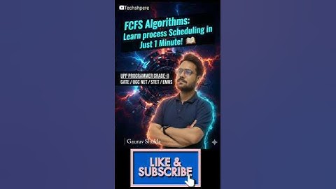 FCFS Scheduling Algorithm Explained in 1 Minute! ⏳ | GATE & UPP Programmer Grade #ltgrade #shorts