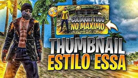 COMO FAZER THUMBNAIL PROFISSIONAL DE FREE FIRE!😳😳