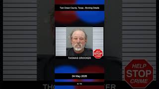 Tom Green County, Texas Booking Records - 04 May 2026