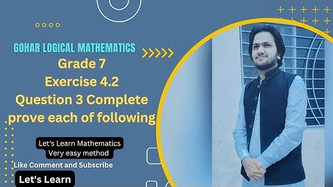 Gohar Logical Mathematics Grade 7 Exercise 4.2 Q3 Complete۔